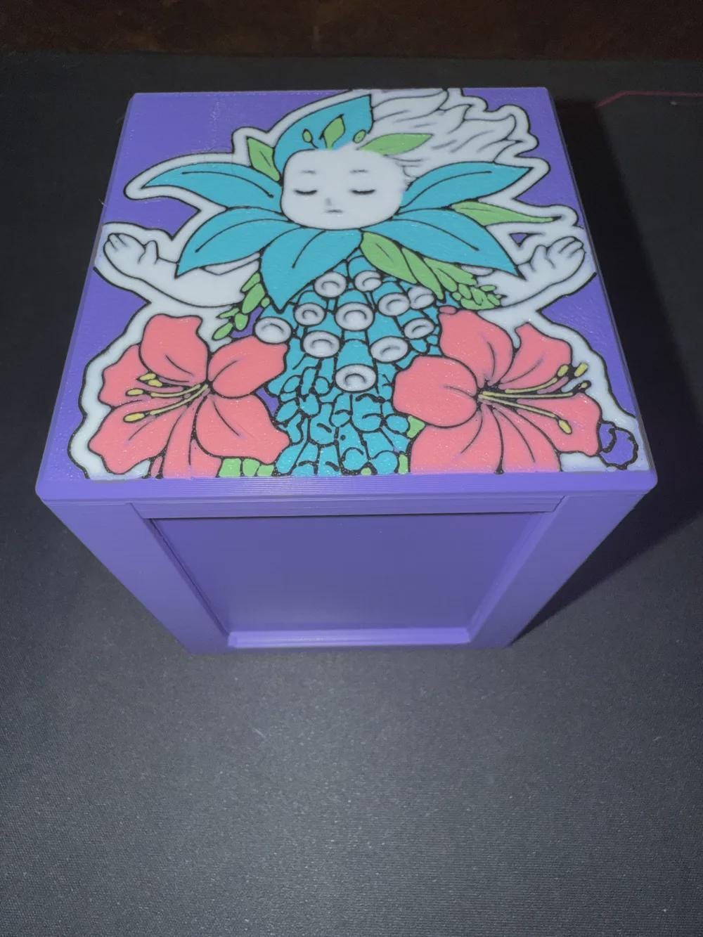 Oona MTG Commander Deck Box, Floral Card Case