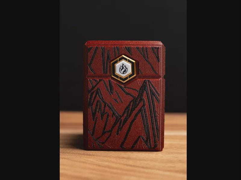 Mountainscape MTG Deck Box: Commander Card Case, Magnetic Closure