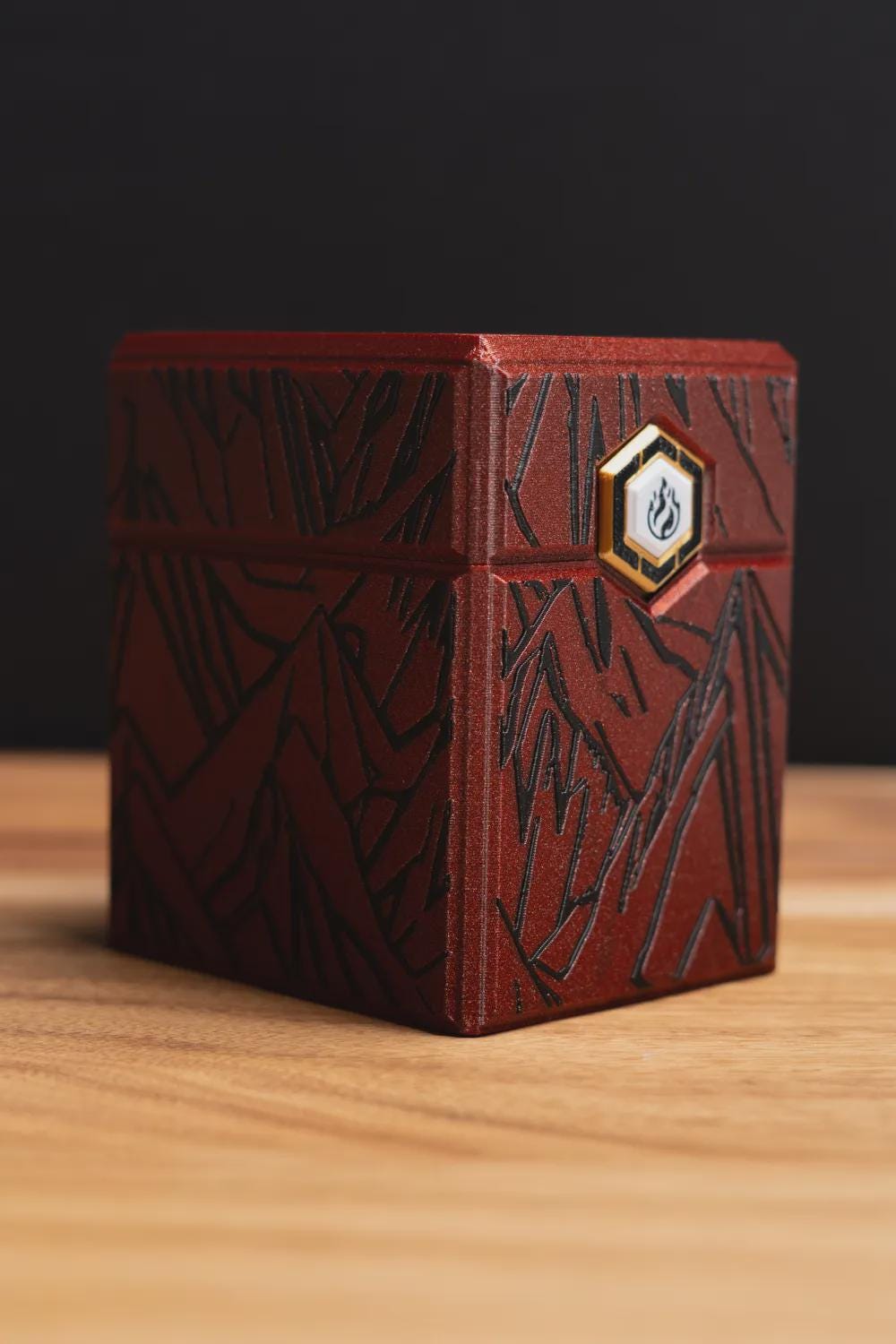 Mountainscape MTG Deck Box: Commander Card Case, Magnetic Closure