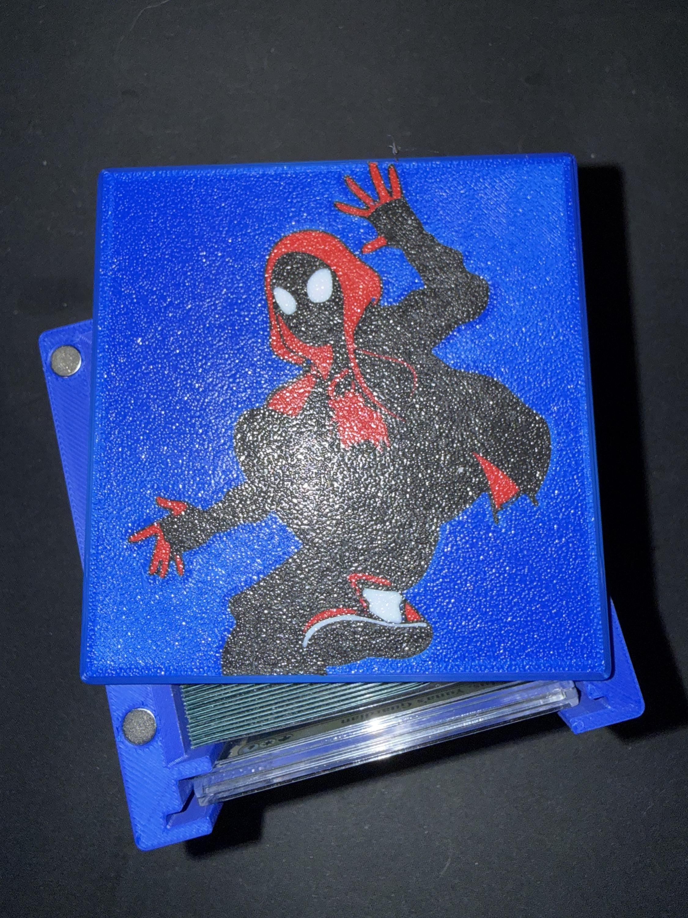 Miles Morales MTG Commander Deck Box, Magnetic Card Case