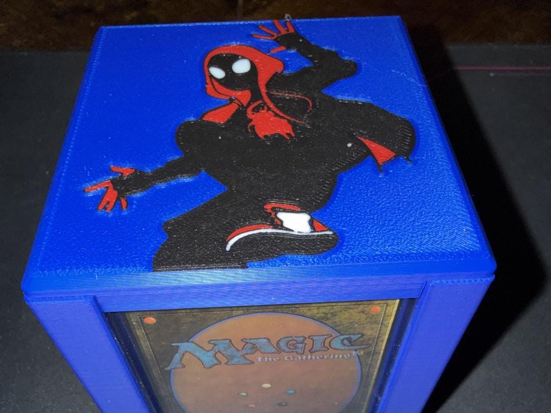 Miles Morales MTG Commander Deck Box, Magnetic Card Case