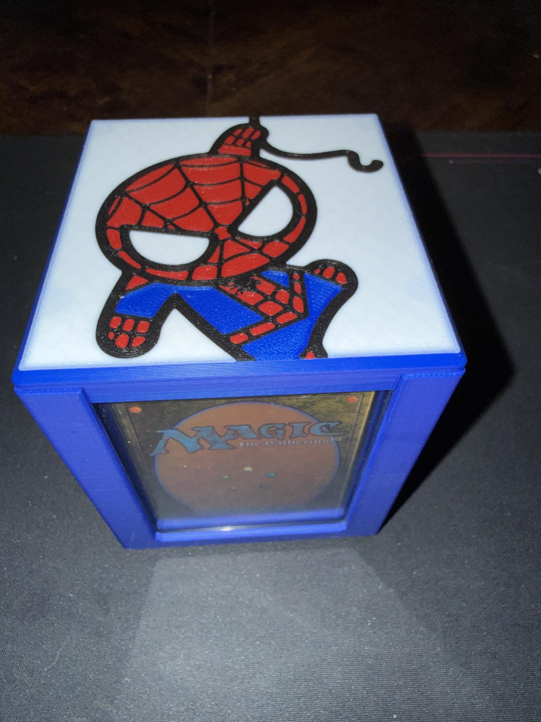 Chibi Spiderman MTG Commander Deck Box, Card Case