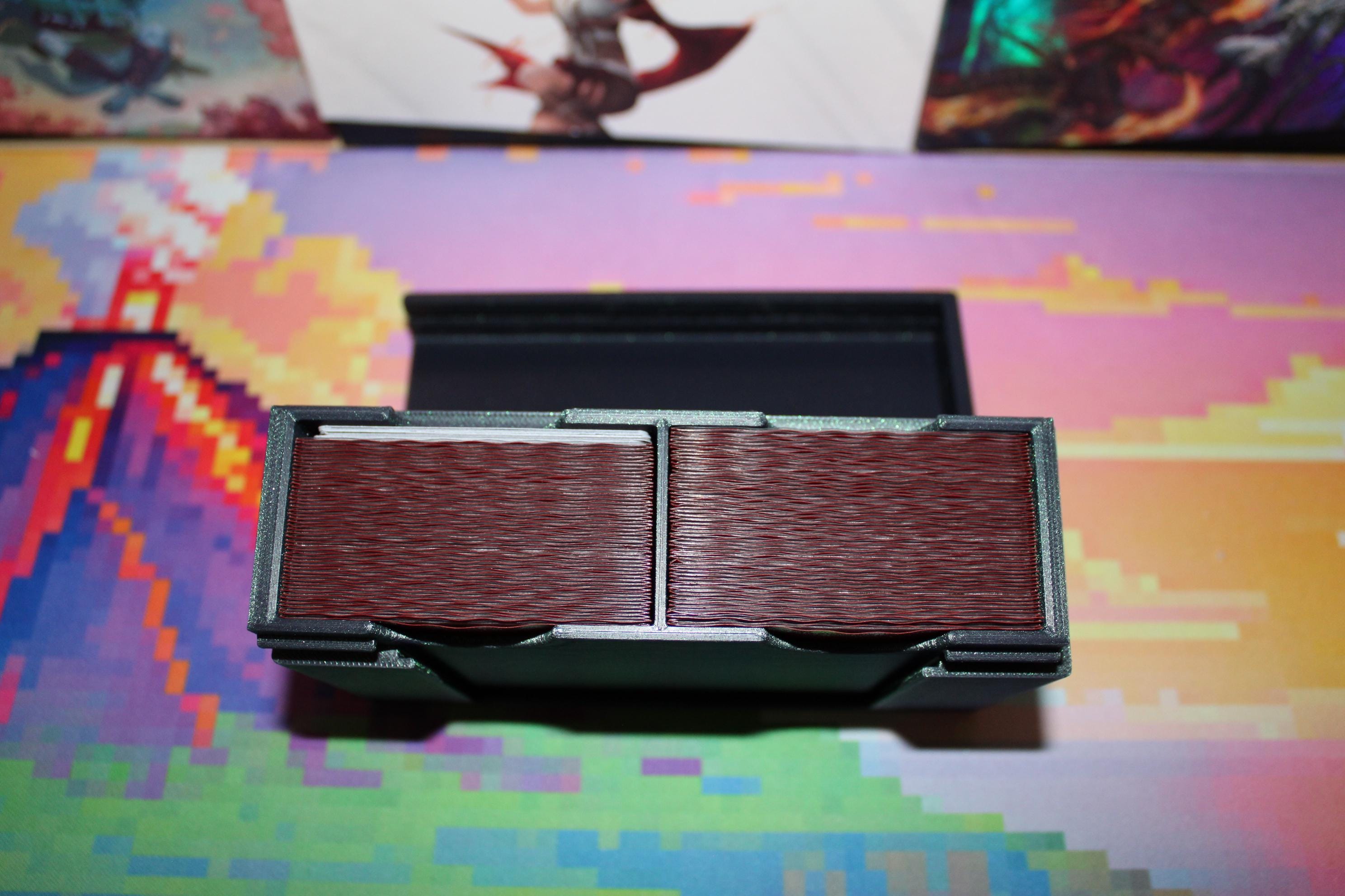 MTG EDH Commander Deck Box, Low Profile Sliding Card Case