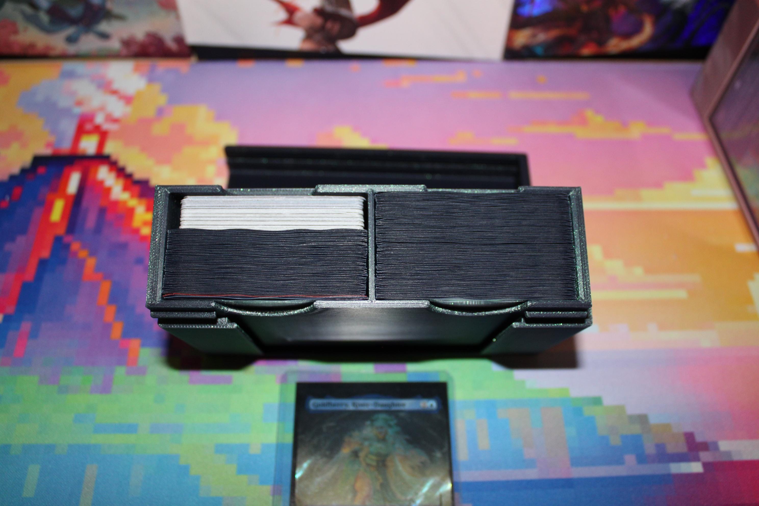 MTG EDH Commander Deck Box, Low Profile Sliding Card Case