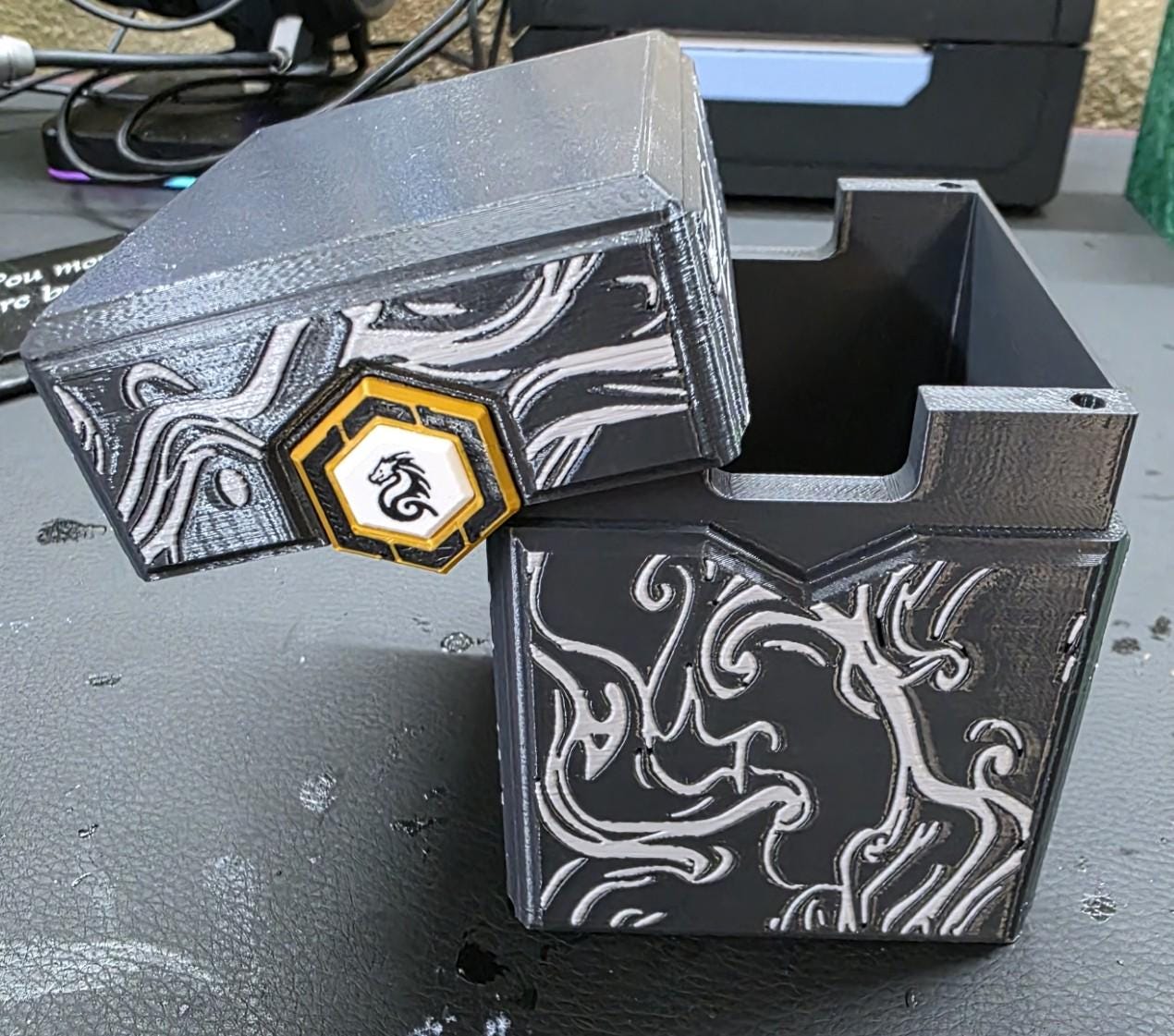 Dragon MTG Commander Deck Box, Magnetic Card Case