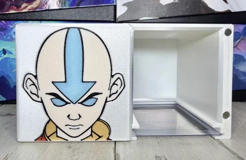 Aang MTG Commander Deck Box, Magnetic Card Case