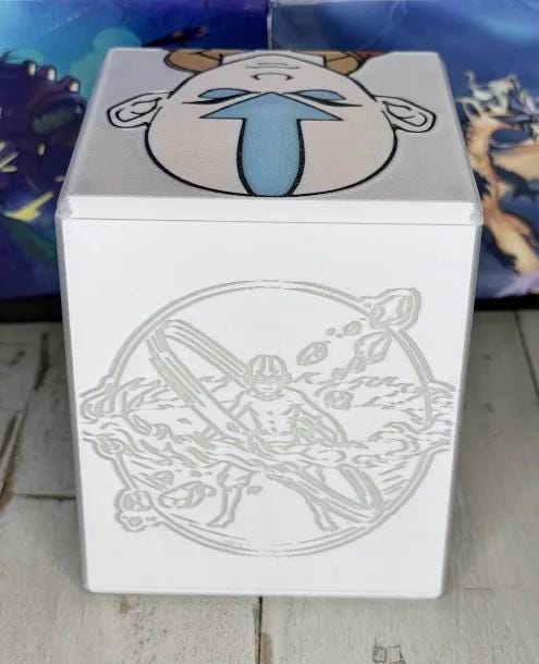 Aang MTG Commander Deck Box, Magnetic Card Case