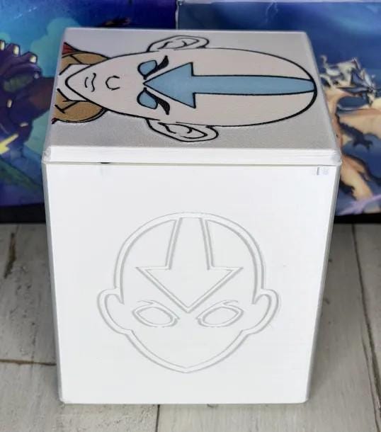 Aang MTG Commander Deck Box, Magnetic Card Case