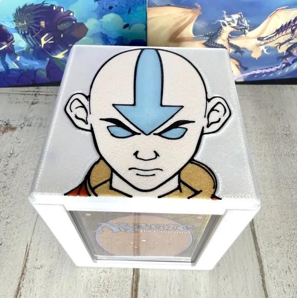Aang MTG Commander Deck Box, Magnetic Card Case