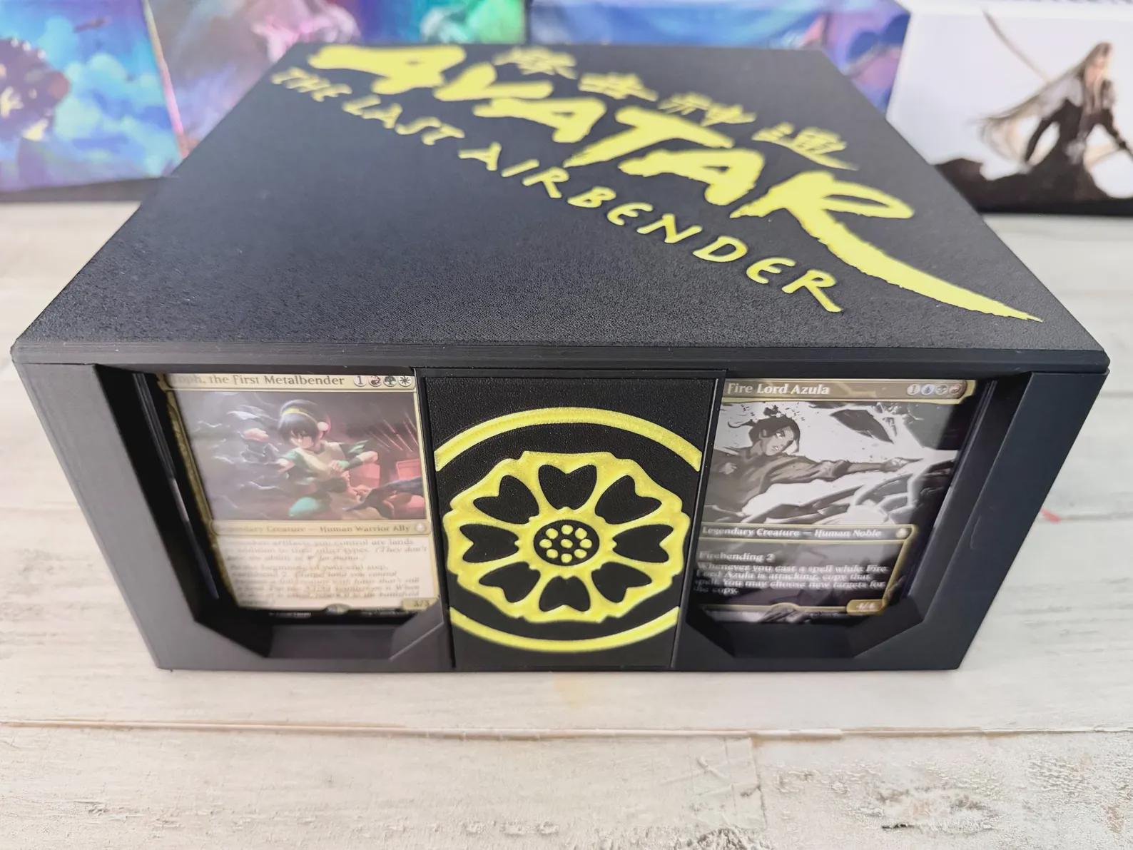 ATLA MTG EDH Commander Card Box, Magic the Gathering, Magic, Deck Case, Card Case 4 Player Party Box