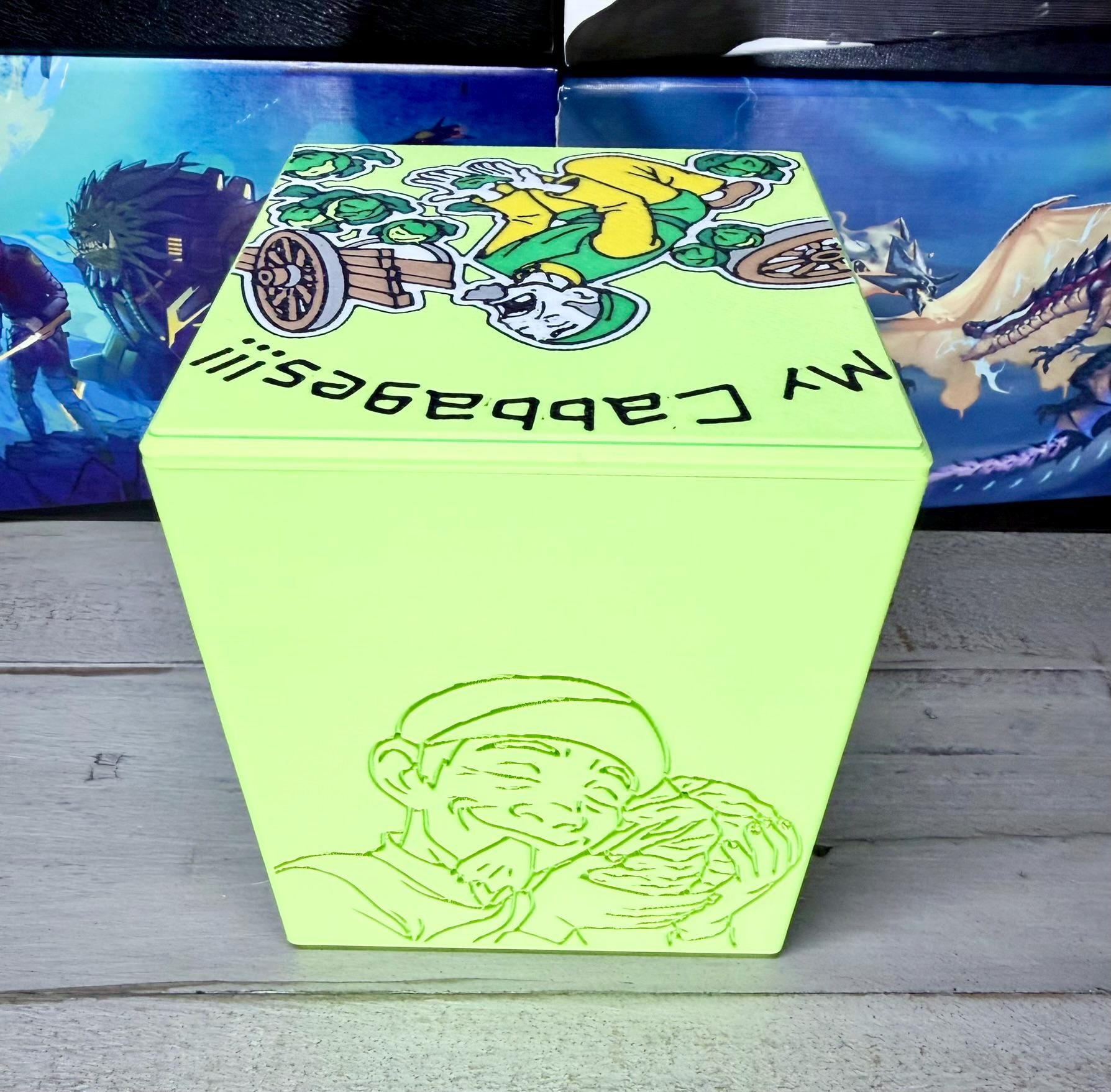 Cabbages-ATLA Themed MTG Commander Deck Box: Magnetic Card Case