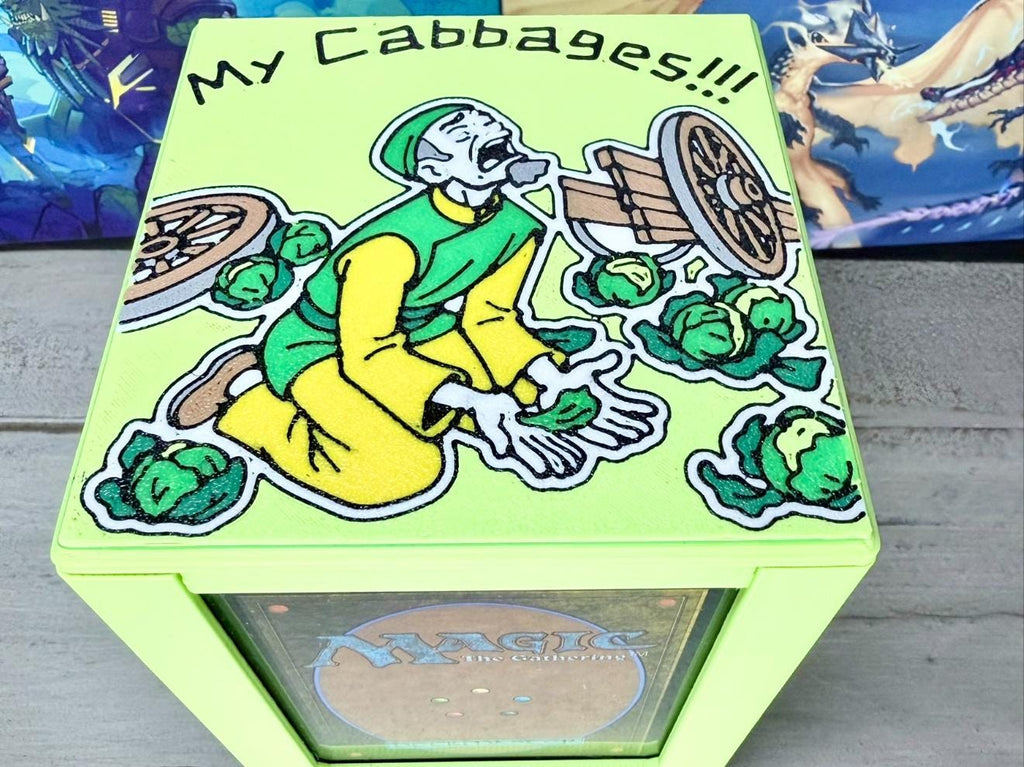 Cabbages-ATLA Themed MTG Commander Deck Box: Magnetic Card Case