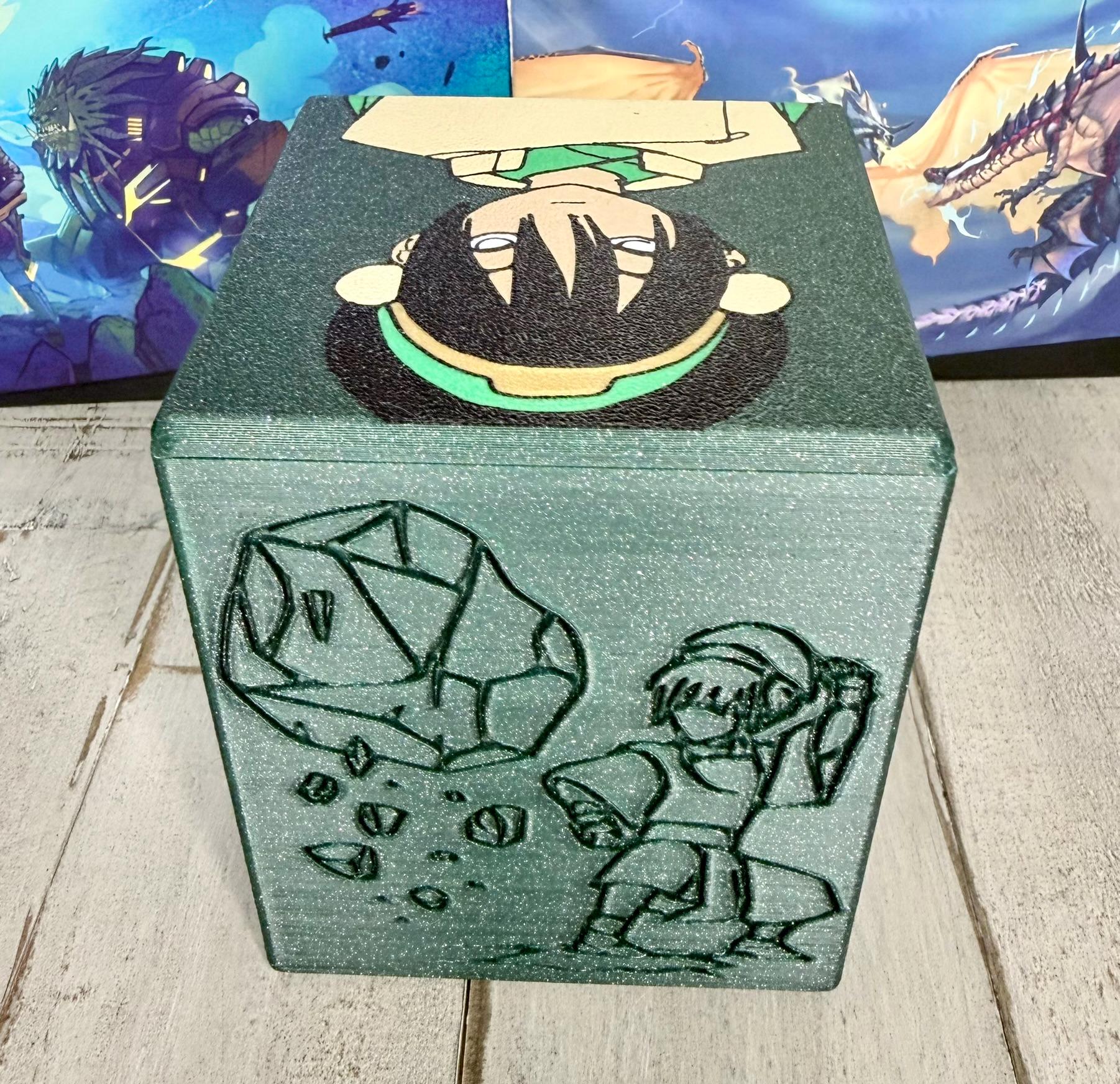 ATLA - Toph Themed MTG EDH Commander Card Box, Magic the gathering, Magic, Deck Case, Card Case