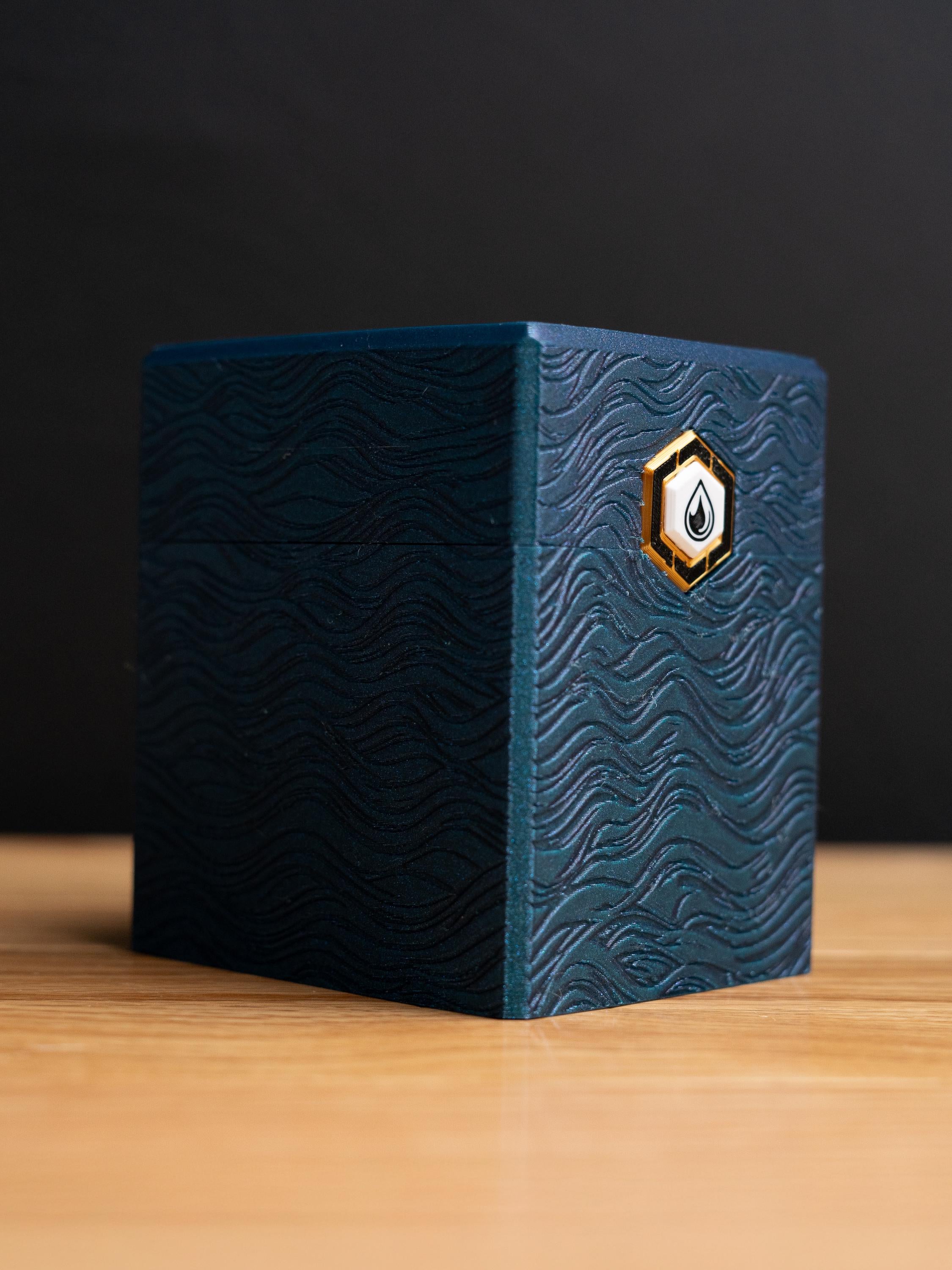Blue Island MTG Deck Box, EDH Commander Card Case