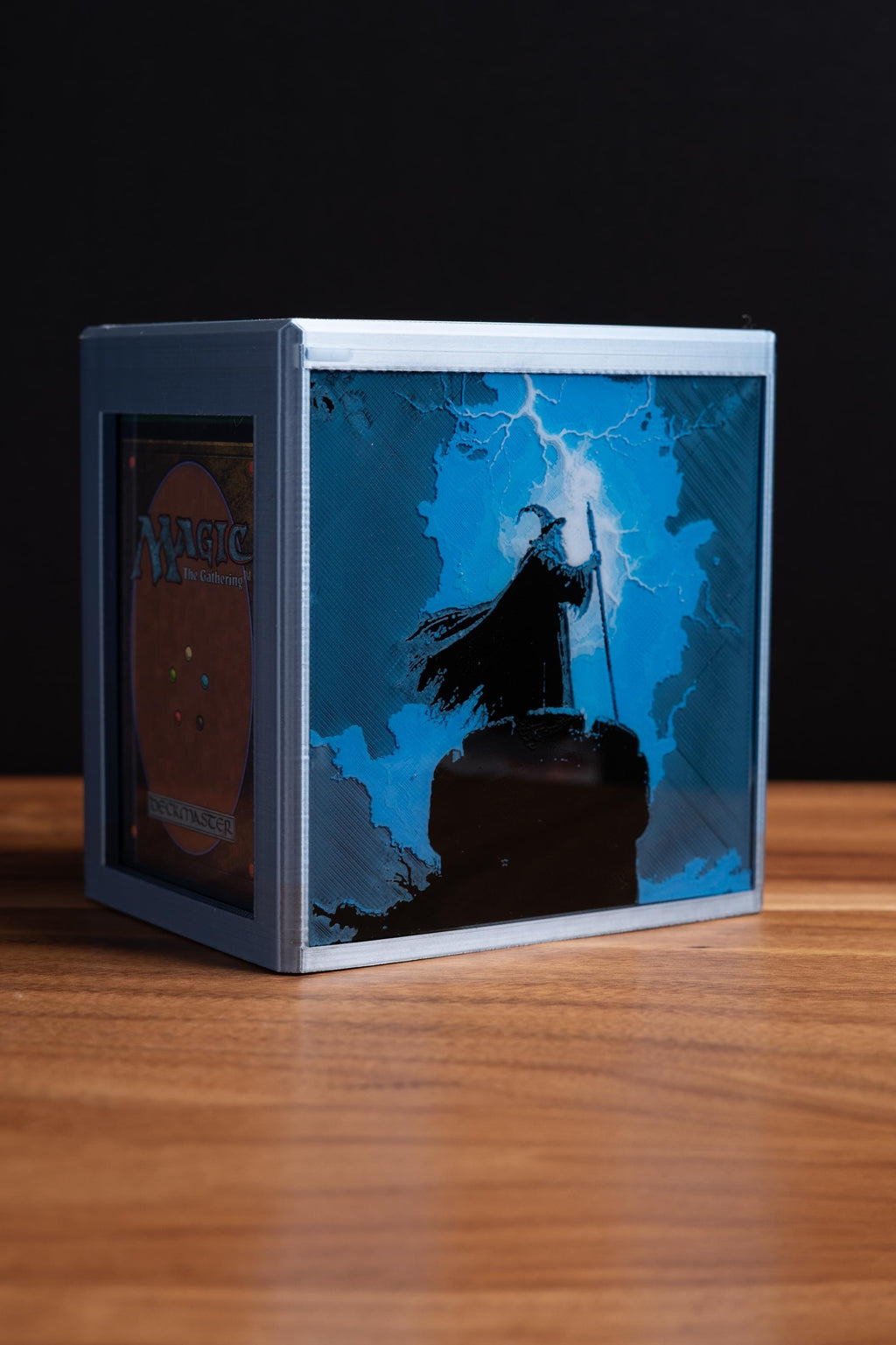 Lightning Wizard Deck Box MTG Deck Box. MTG EDH Commander Card Box, Magic the Gathering, Magic, Deck Case, Card Case