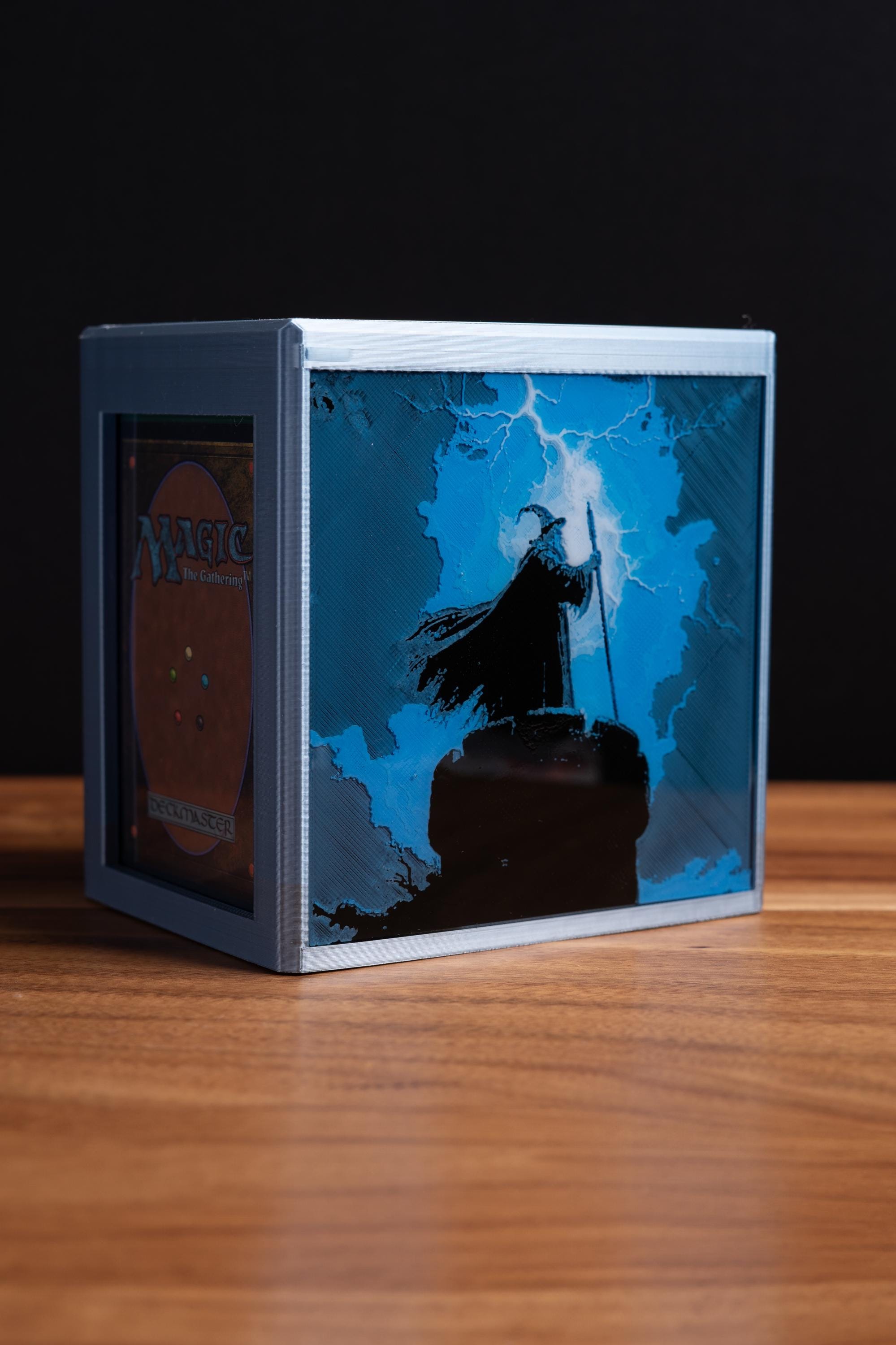 Lightning Wizard Deck Box MTG Deck Box. MTG EDH Commander Card Box, Magic the Gathering, Magic, Deck Case, Card Case