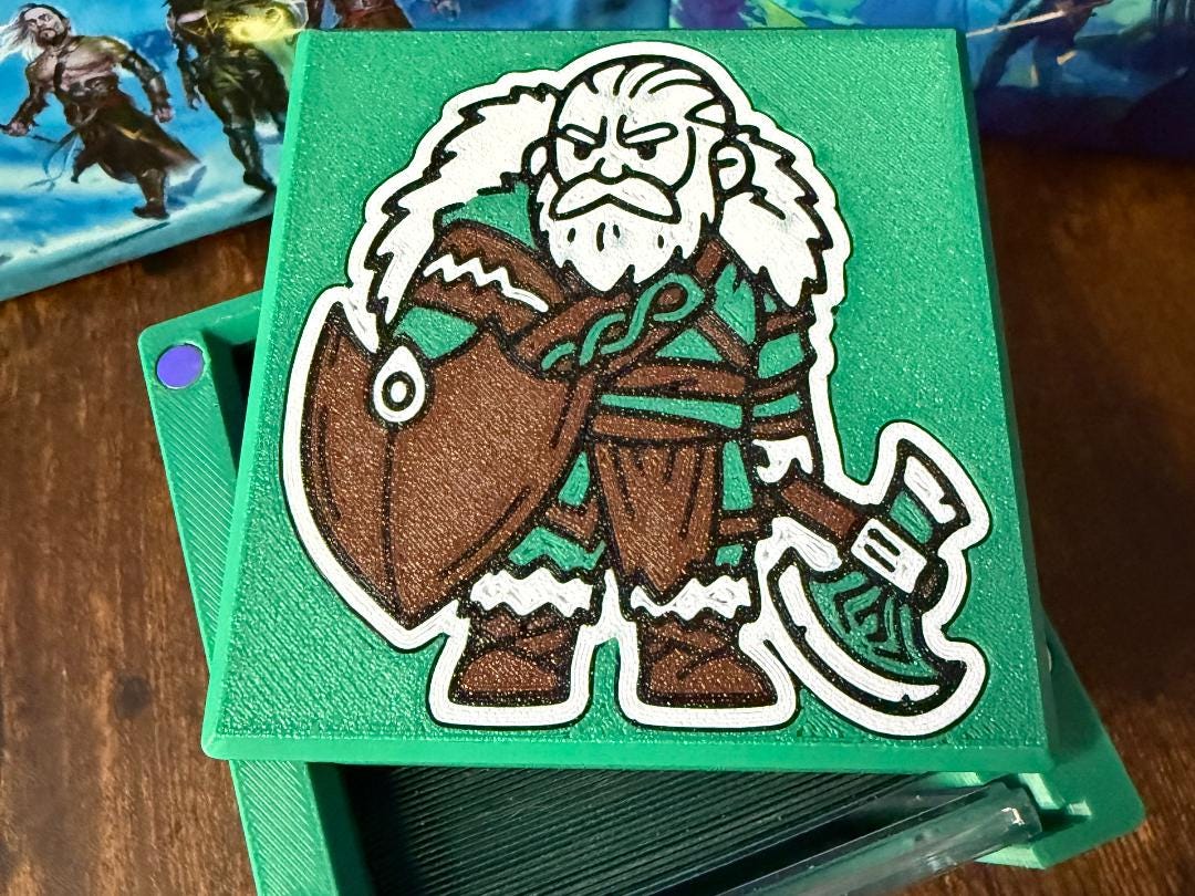 Fynn MTG Commander Deck Box, Magnetic Card Case