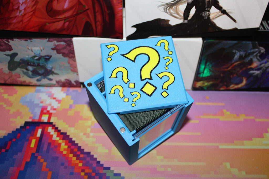 Ping Question Mark Commander Deck Box - Magnetic Card Case