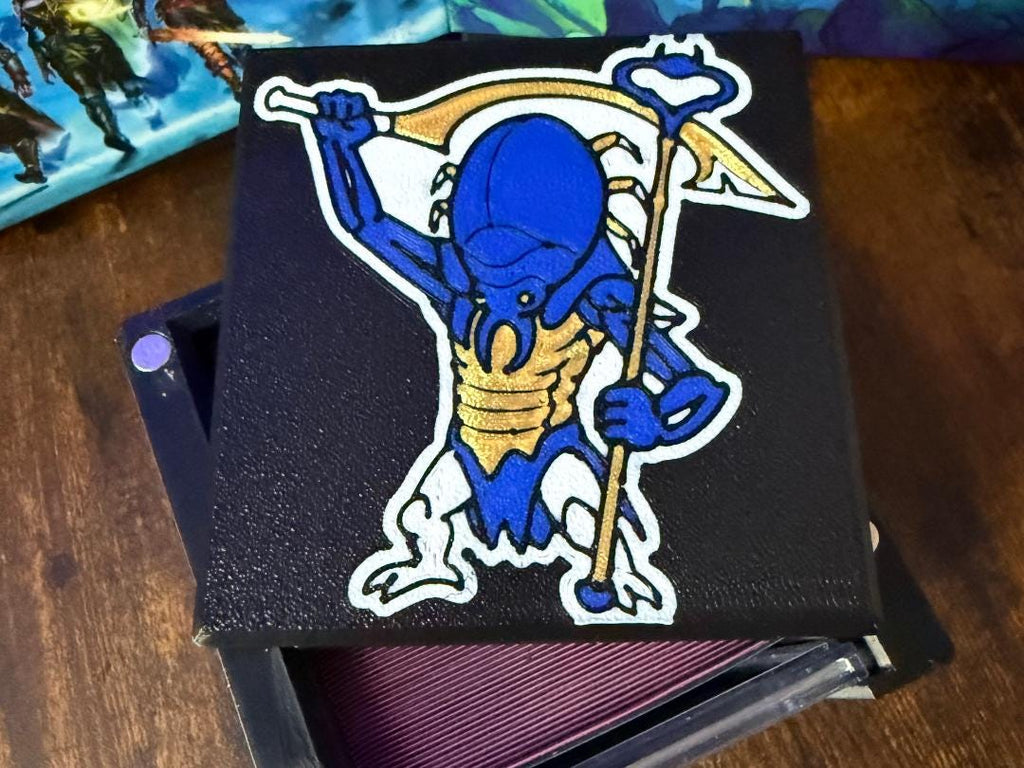 MTG EDH Commander Showcase Deck Box - Scarab God, Magnetic card box, Magic The Gathering
