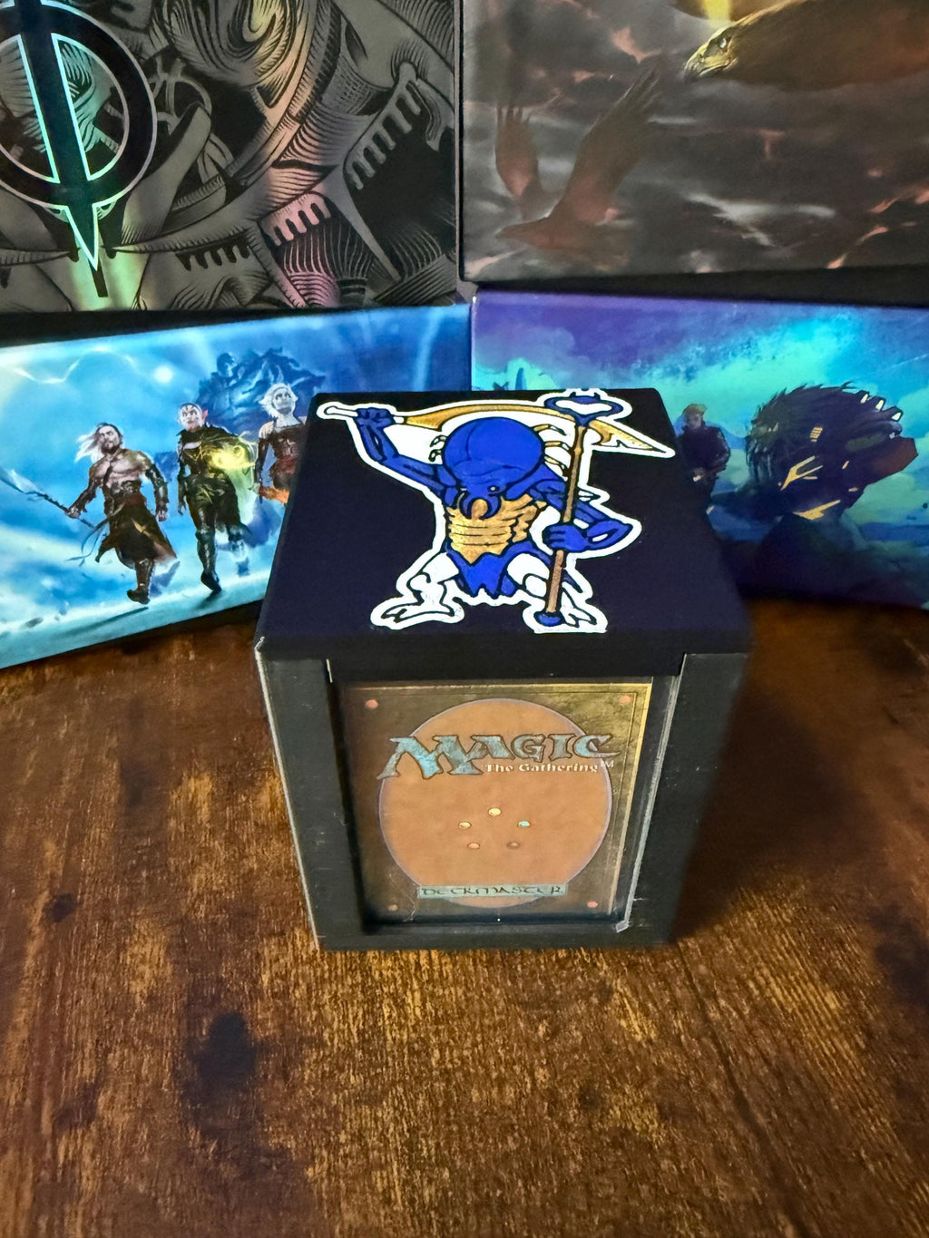 MTG EDH Commander Showcase Deck Box - Scarab God, Magnetic card box, Magic The Gathering