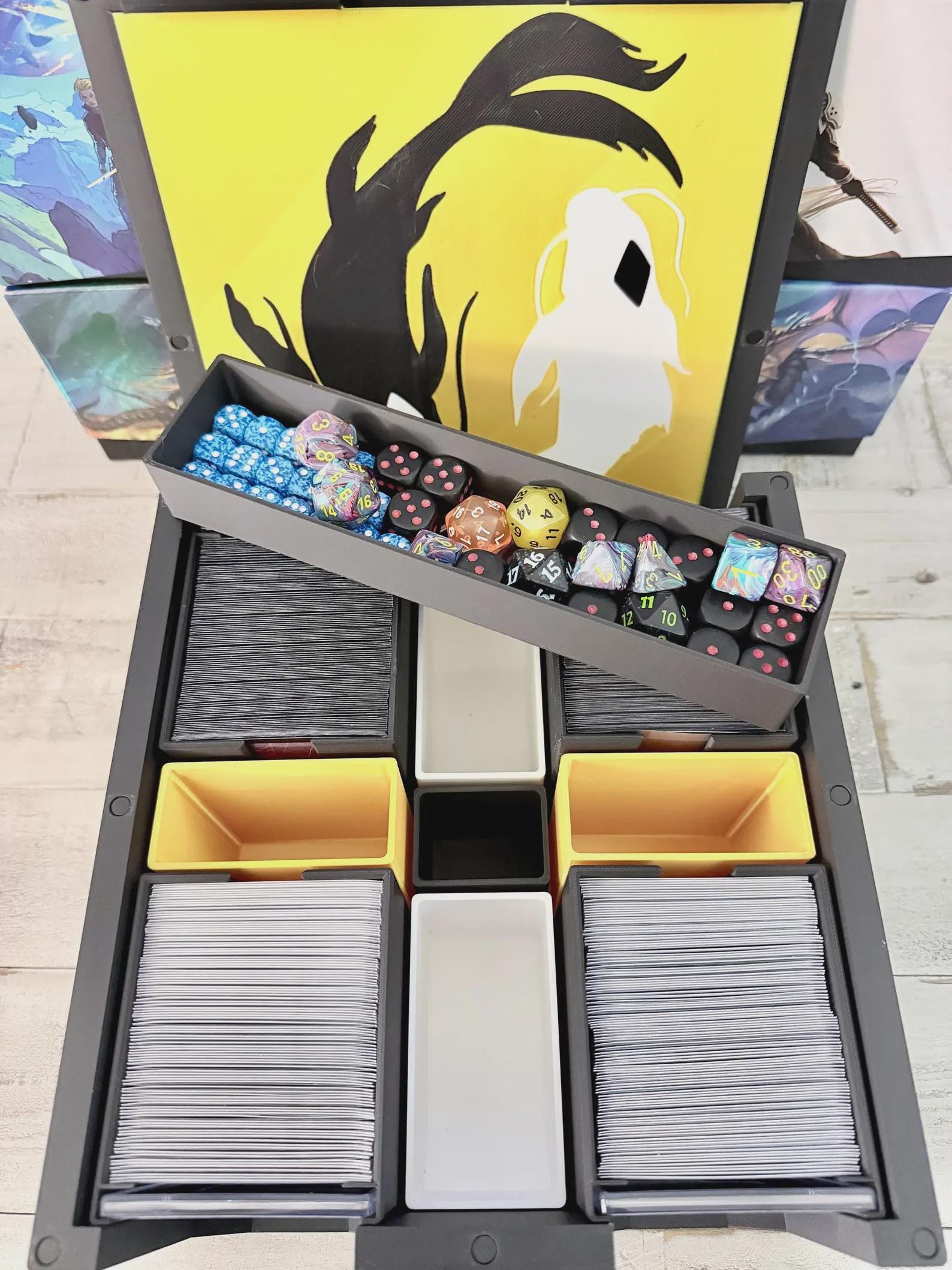 ATLA MTG EDH Commander Card Box, Magic the Gathering, Magic, Deck Case, Card Case 4 Player Party Box