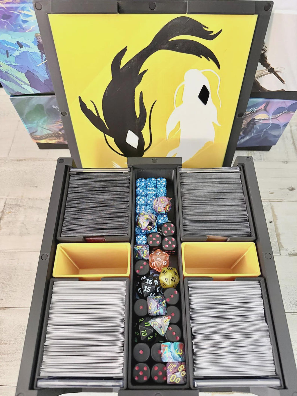 ATLA MTG EDH Commander Card Box, Magic the Gathering, Magic, Deck Case, Card Case 4 Player Party Box
