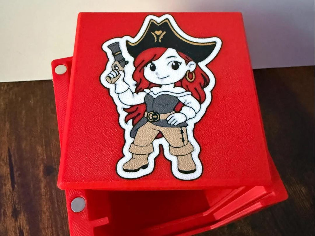 Miss Fortune Themed Deck Box - Magnetic Card Case, 3D Printed