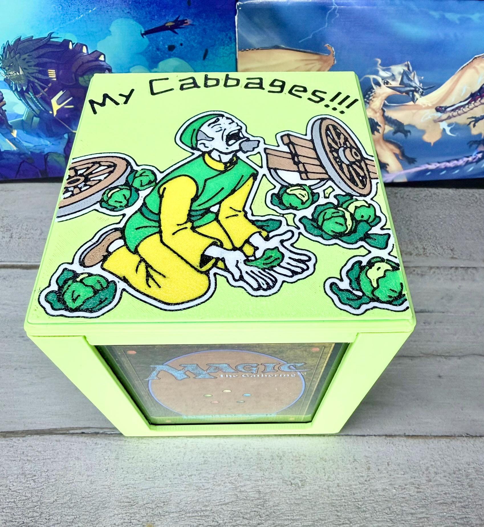 Cabbages-ATLA Themed MTG Commander Deck Box: Magnetic Card Case