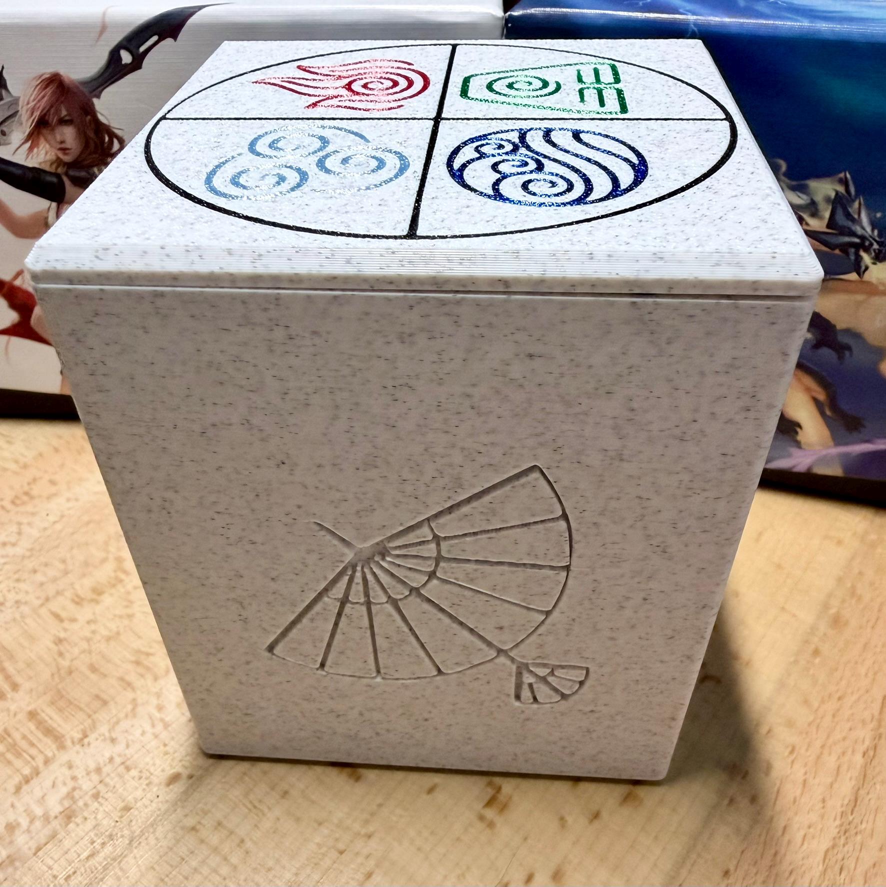 ATLA - Elements Themed MTG Commander Deck Box: Magnetic Card Case