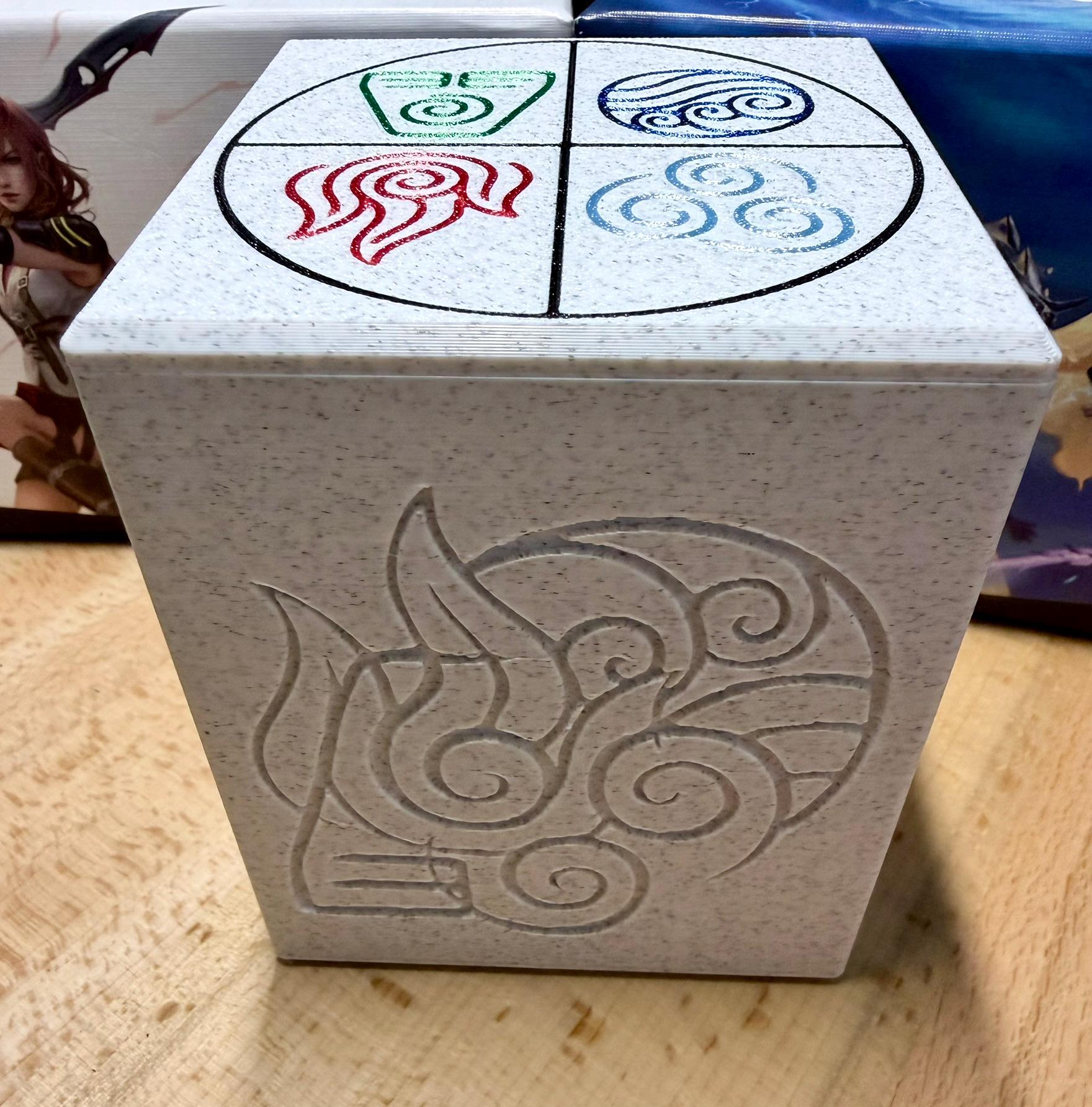 ATLA - Elements Themed MTG Commander Deck Box: Magnetic Card Case