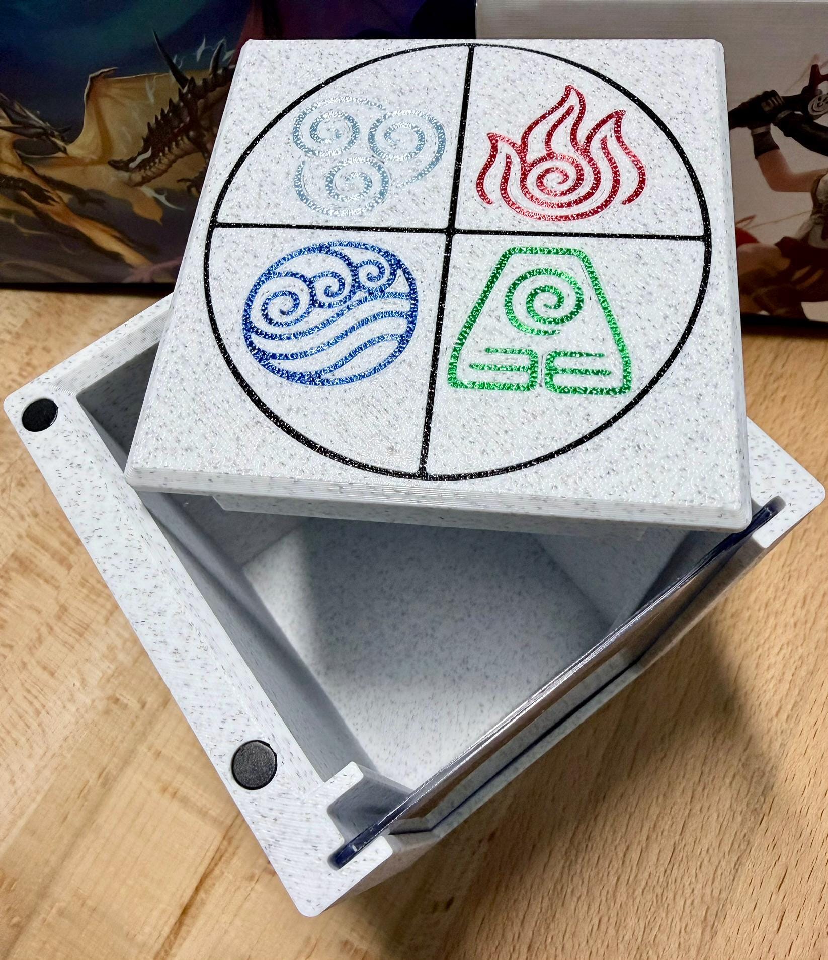 ATLA - Elements Themed MTG Commander Deck Box: Magnetic Card Case
