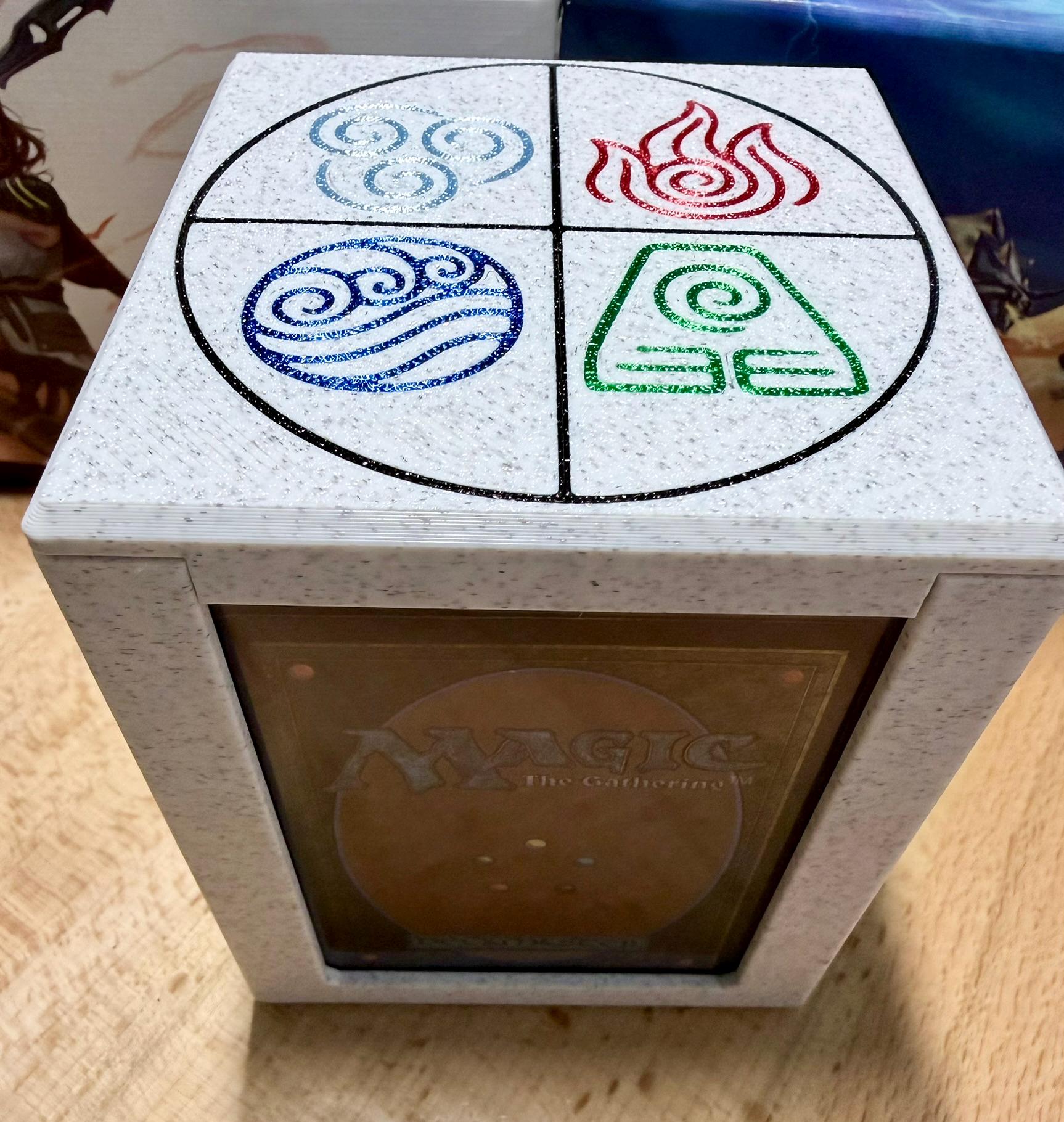 ATLA - Elements Themed MTG Commander Deck Box: Magnetic Card Case