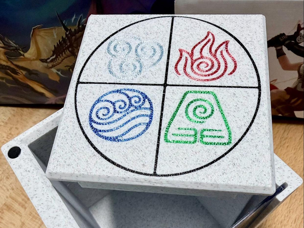 ATLA - Elements Themed MTG Commander Deck Box: Magnetic Card Case