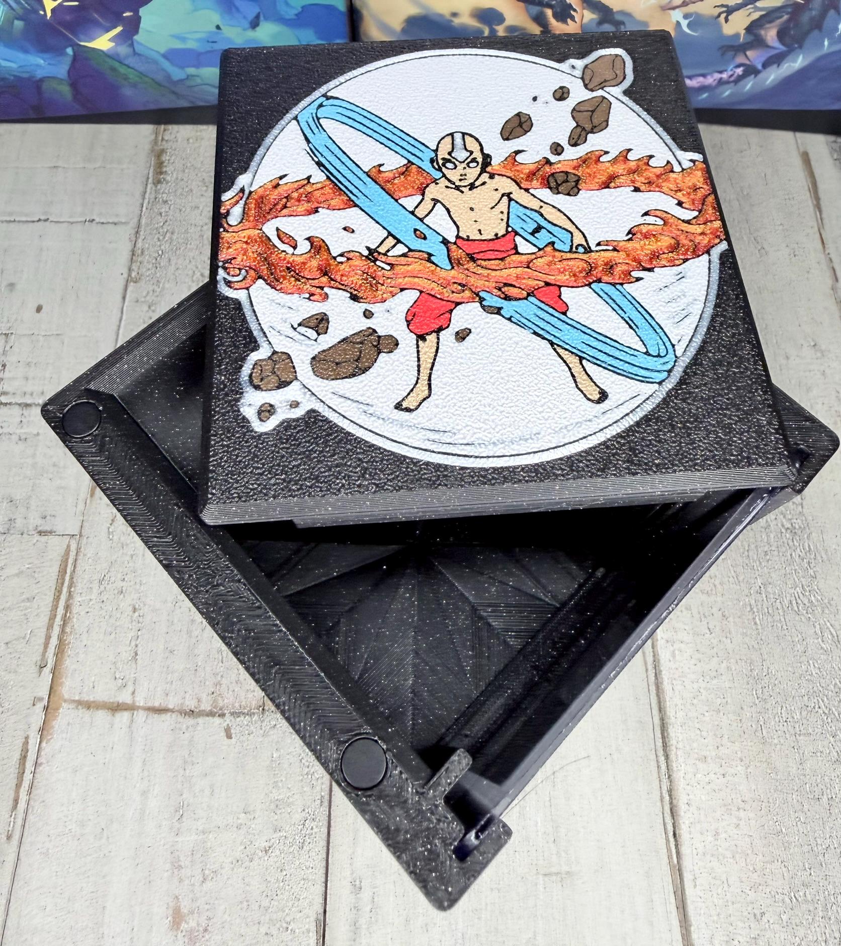 ATLA - Aang Themed MTG Commander Deck Box: Magnetic Card Case