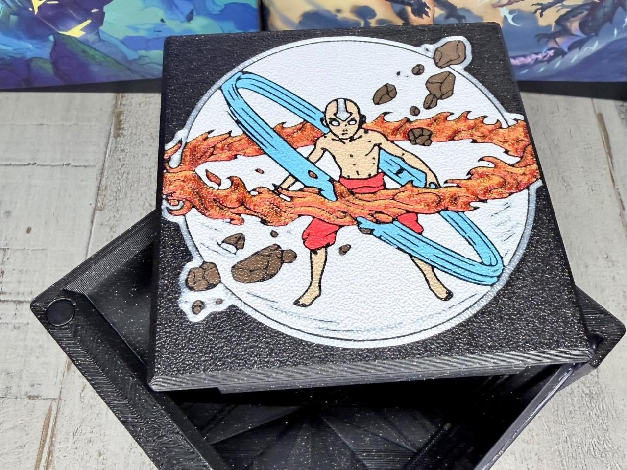 ATLA - Aang Themed MTG Commander Deck Box: Magnetic Card Case
