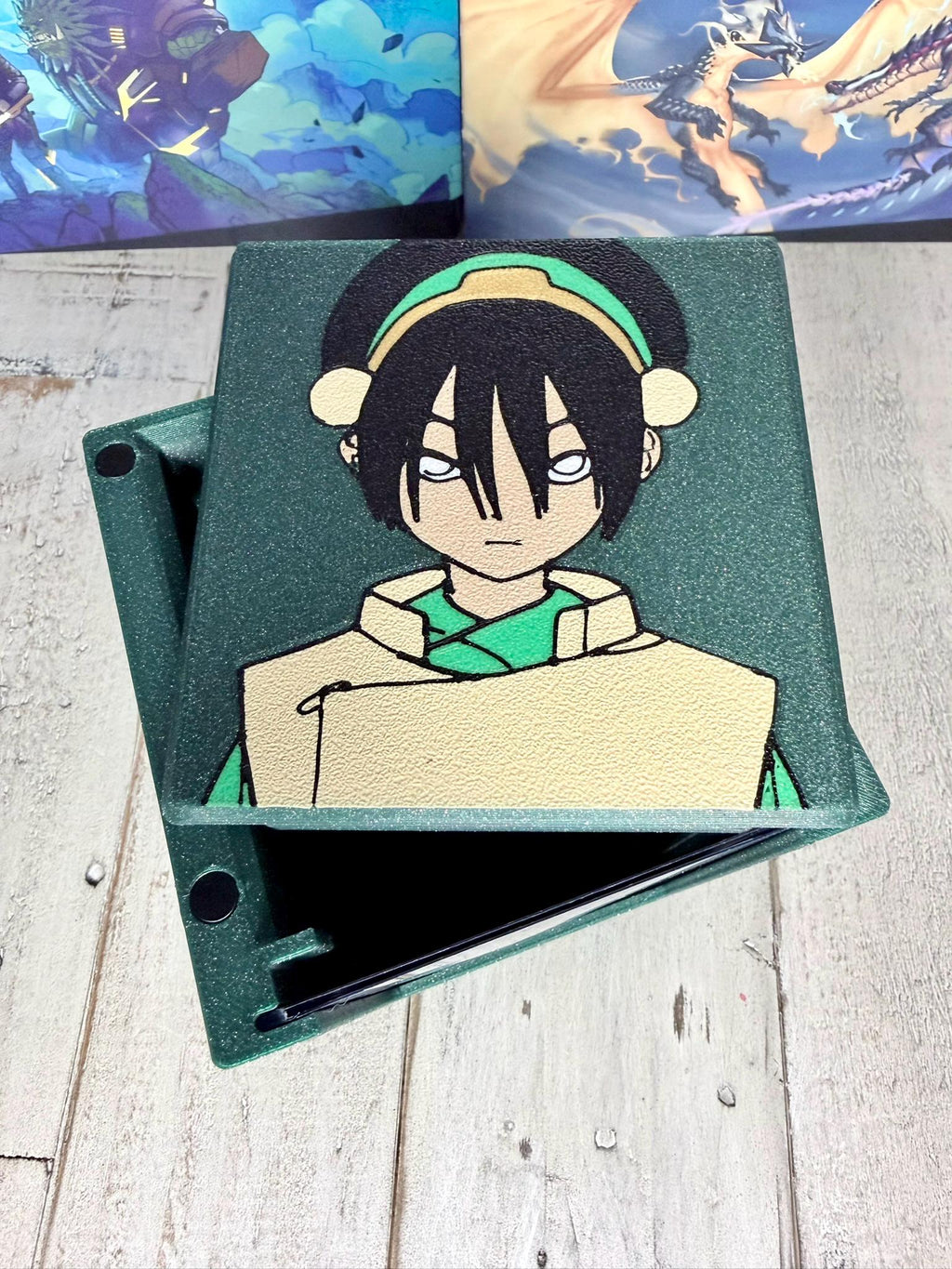ATLA - Toph Themed MTG EDH Commander Card Box, Magic the gathering, Magic, Deck Case, Card Case
