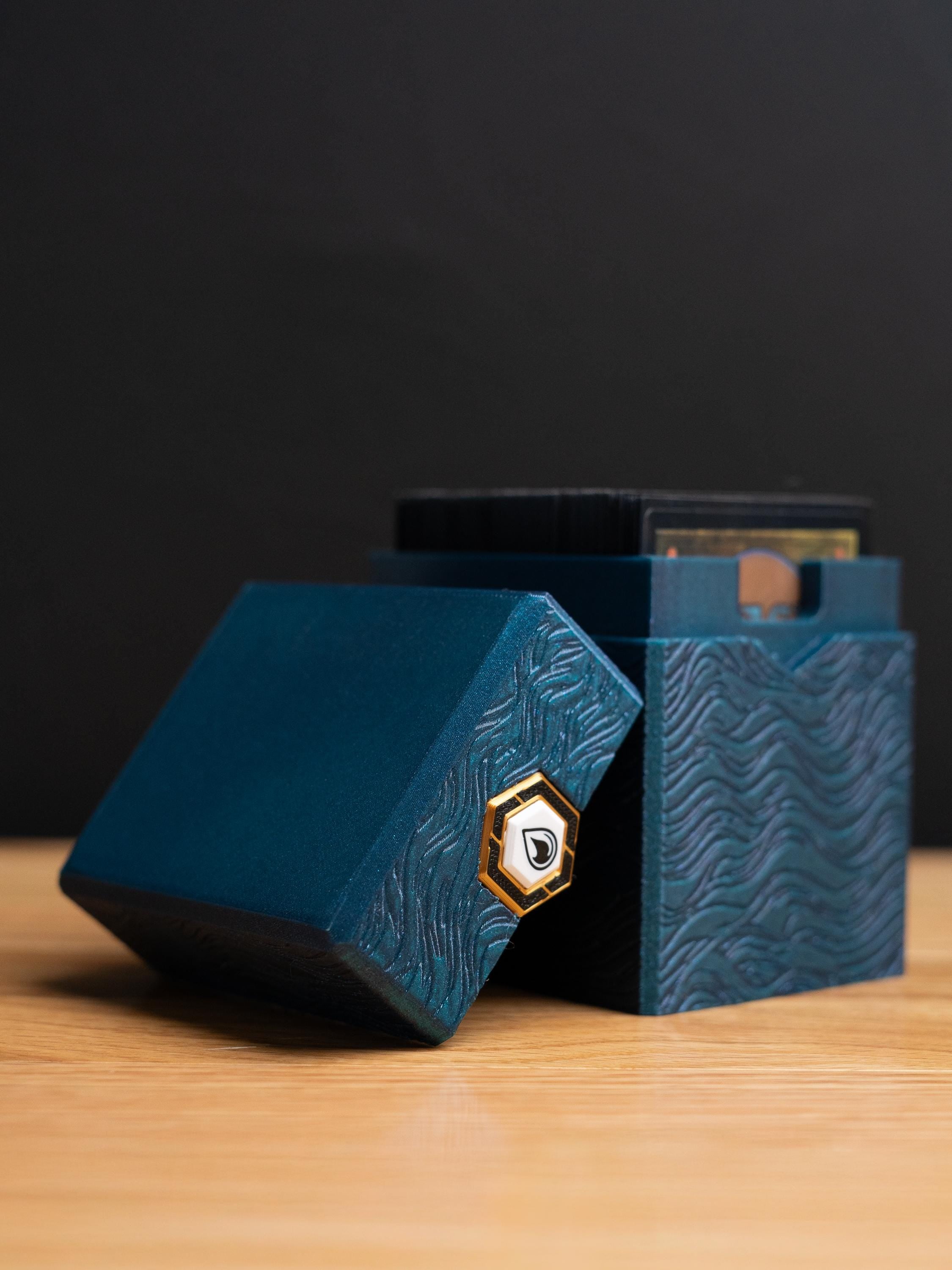 Blue Island MTG Deck Box, EDH Commander Card Case