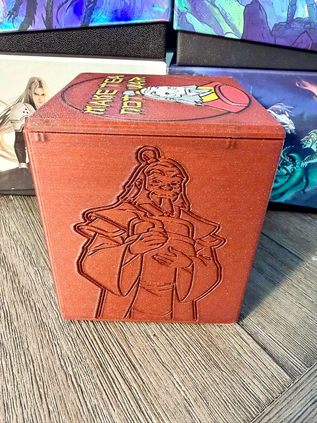 ATLA - Iroh Makes Tea MTG Commander Deck Box, Magnetic Closure