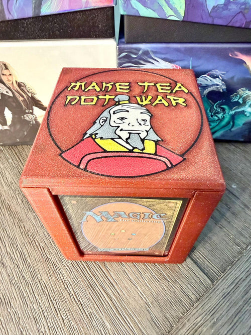 ATLA - Iroh Makes Tea MTG Commander Deck Box, Magnetic Closure