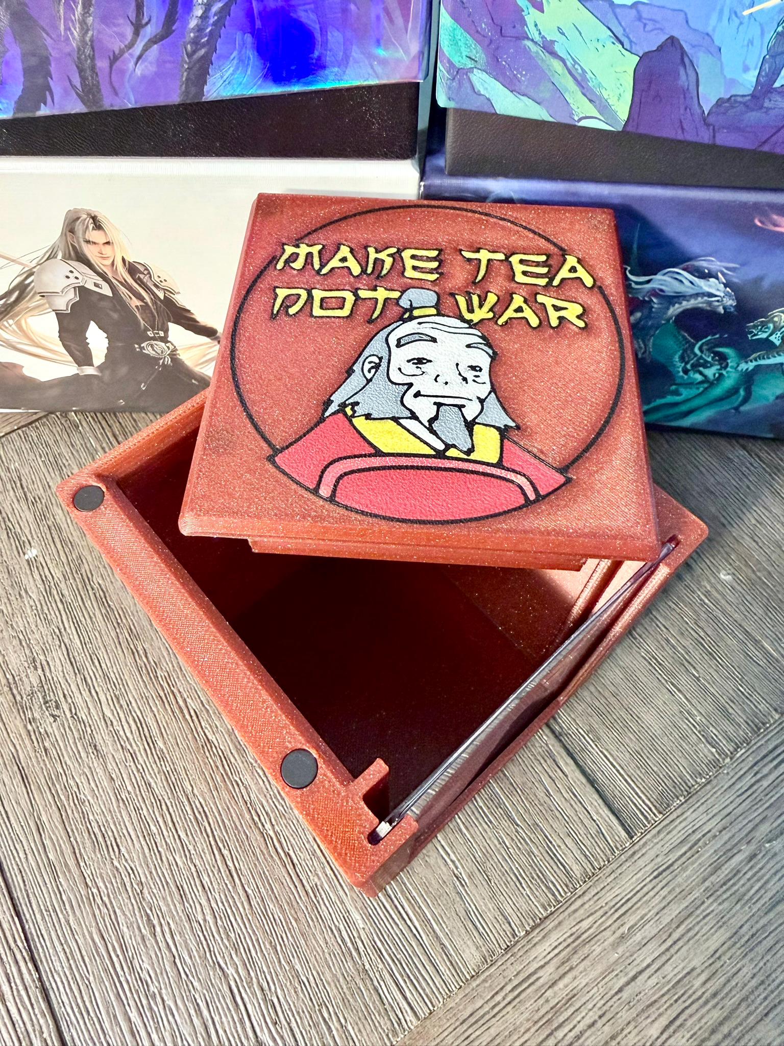 ATLA - Iroh Makes Tea MTG Commander Deck Box, Magnetic Closure