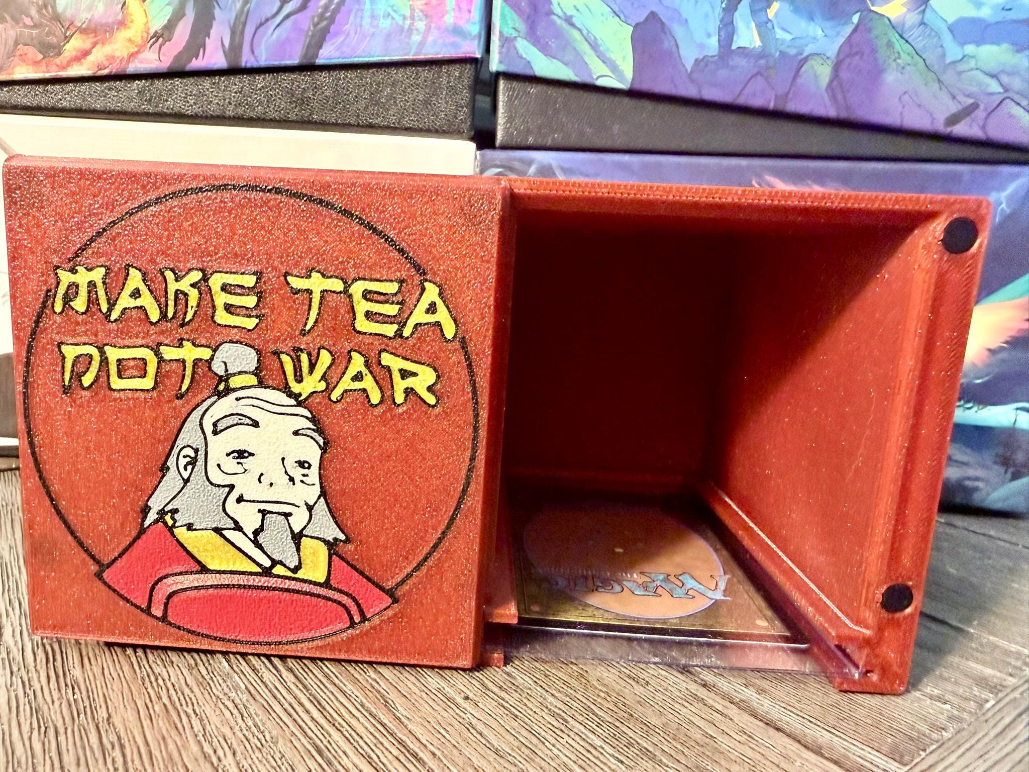 ATLA - Iroh Makes Tea MTG Commander Deck Box, Magnetic Closure