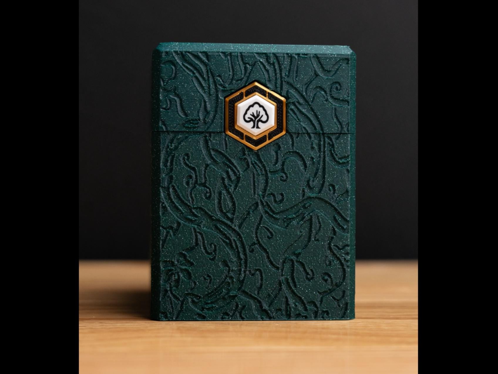 ForgeDeck Forrest Green Echo MTG Card Deck Box, EDH Commander Case