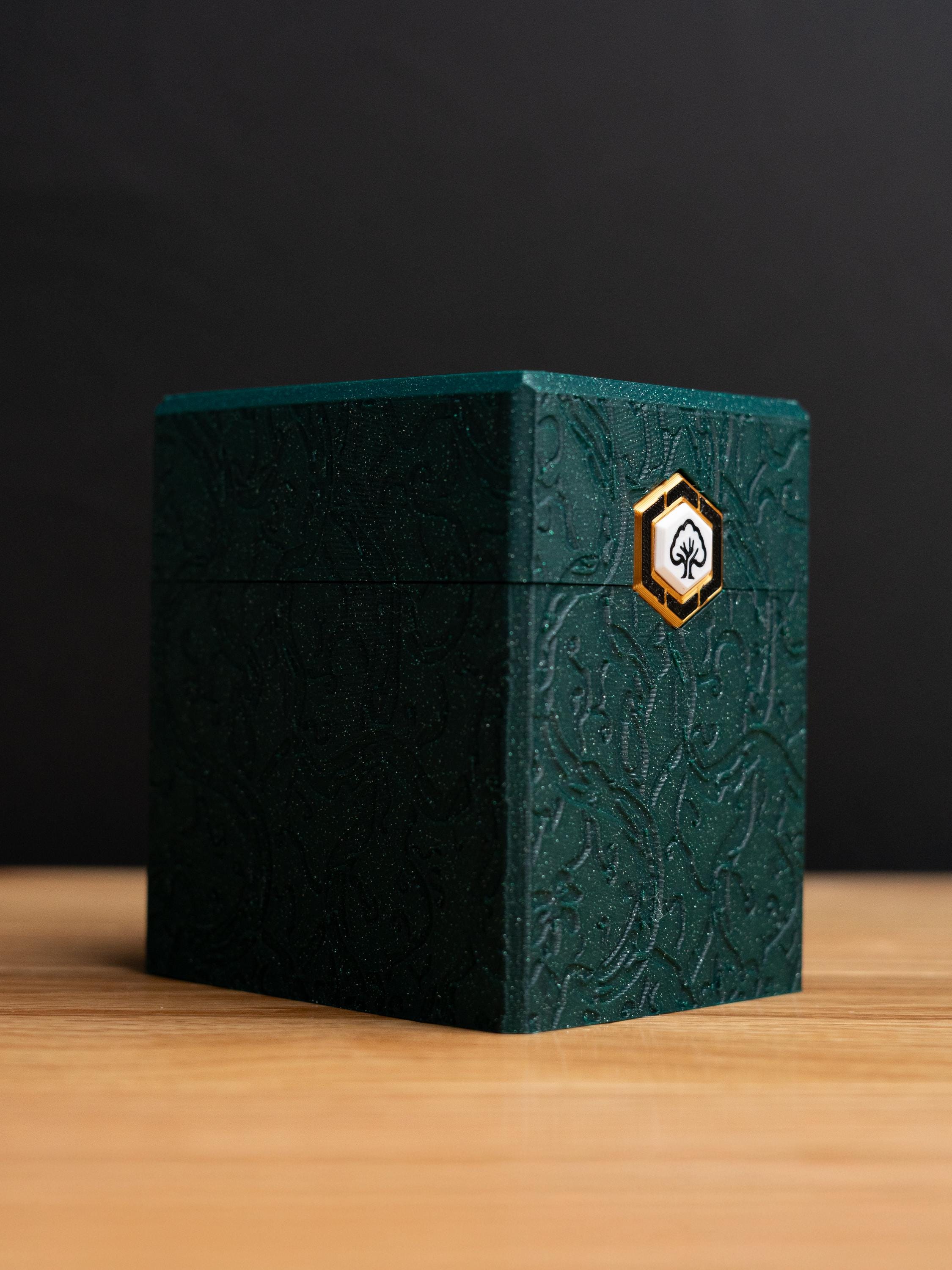ForgeDeck Forrest Green Echo MTG Card Deck Box, EDH Commander Case