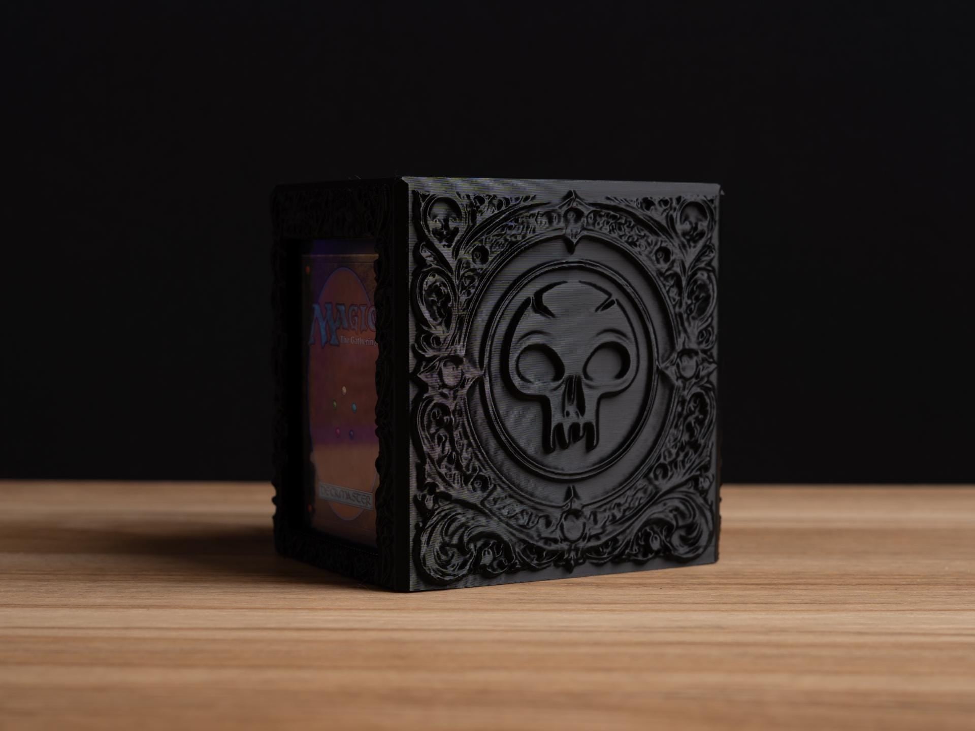 Embossed MTG Swamp Black Mana Deck Box