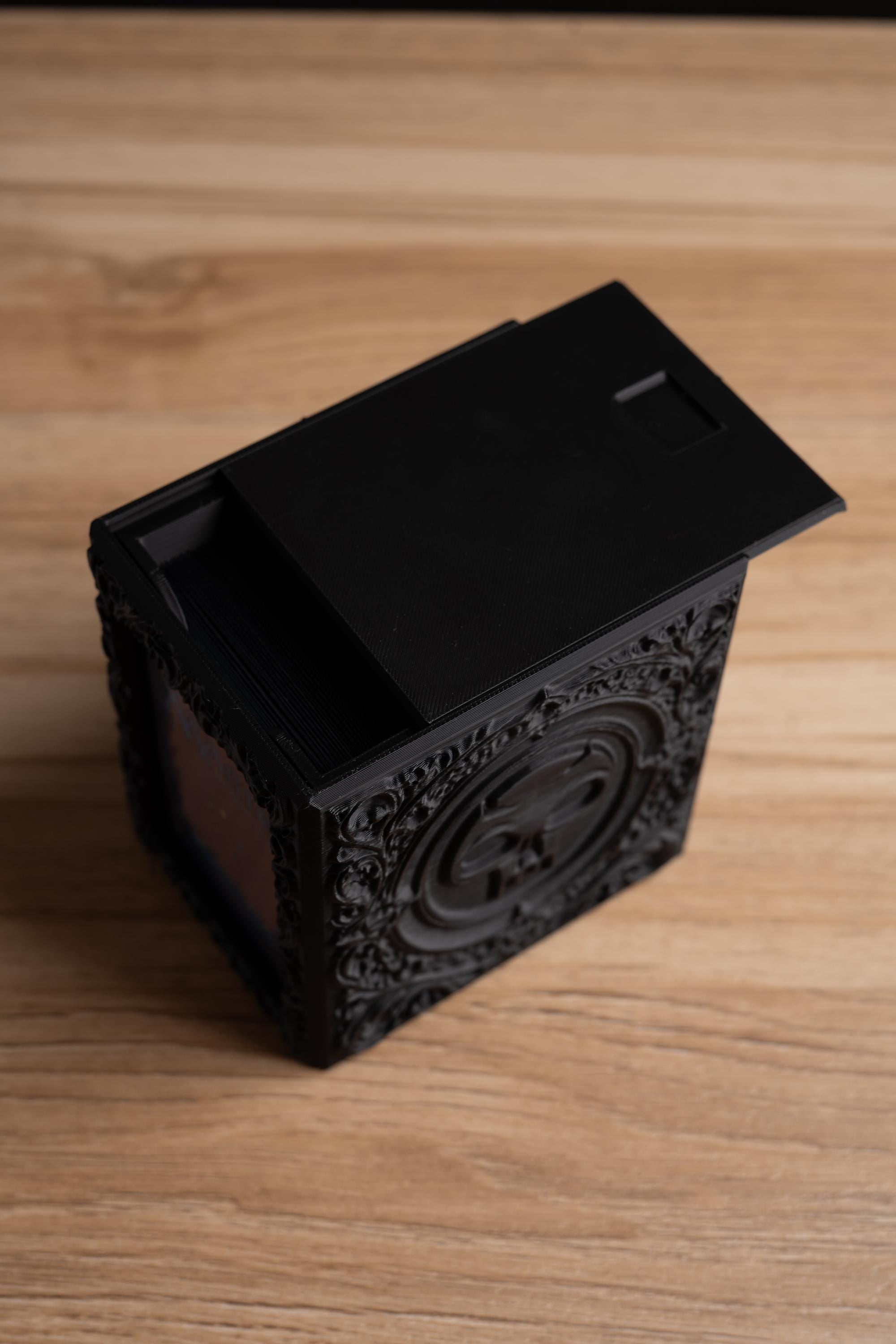 Embossed MTG Swamp Black Mana Deck Box