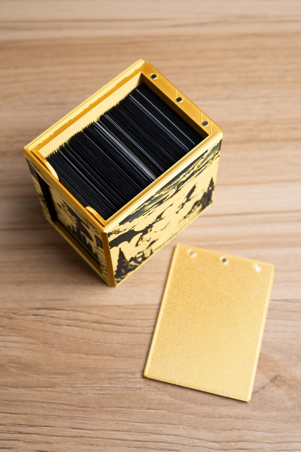 Gold Flying Dragon MTG Commander Deck Box