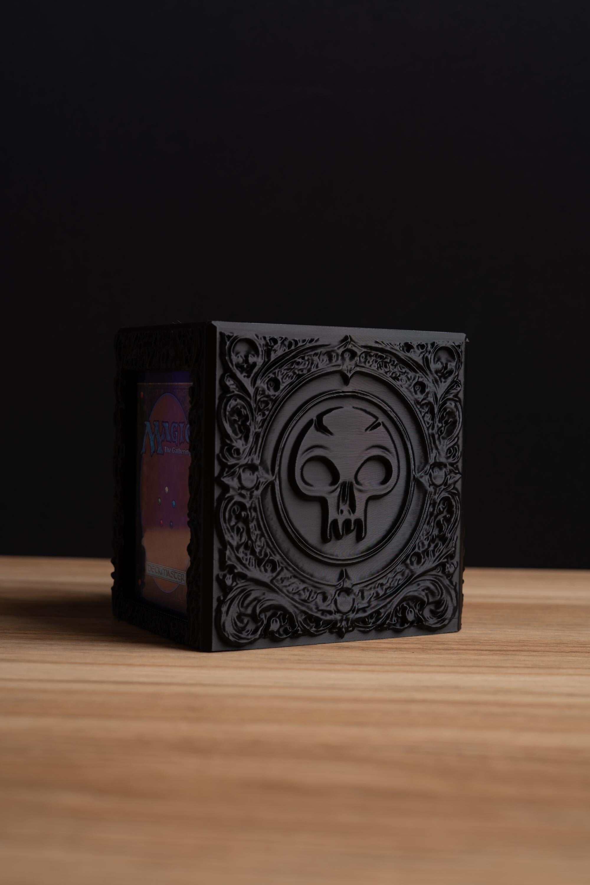Embossed MTG Swamp Black Mana Deck Box